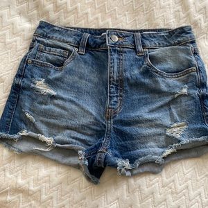 High waisted cut off jean shorts, eunina , small
